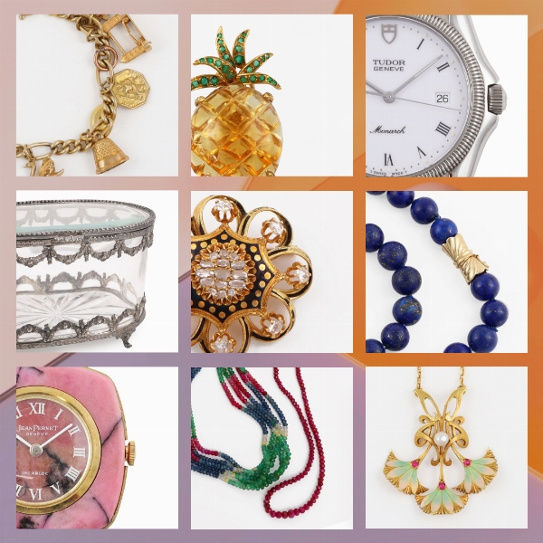 JEWELRY, WATCHES, AND SILVERWARE
